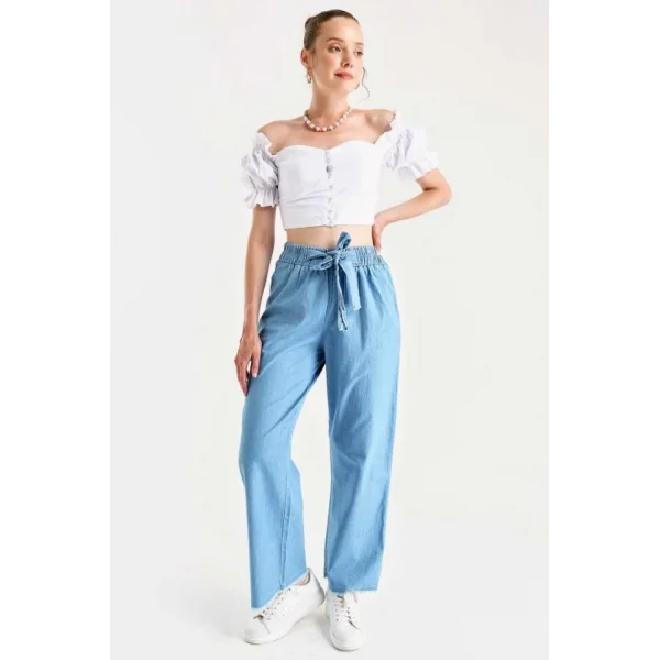 6469 BOL PAÇA JEANS PANTOLON  Mavi