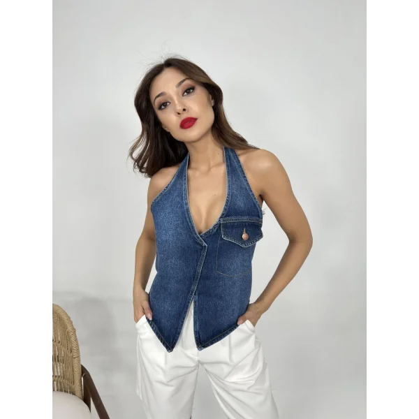 6532 KOT YELEK-MAVİ