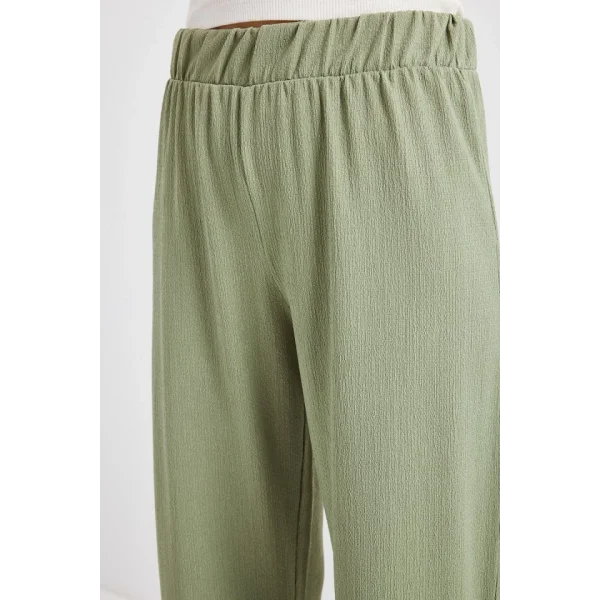 6543 Örme Pantolon - Çağla