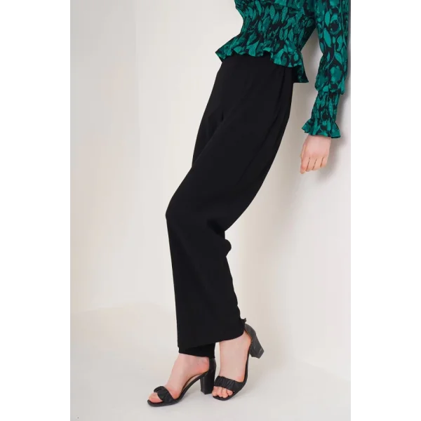 6543 Örme Pantolon  Siyah