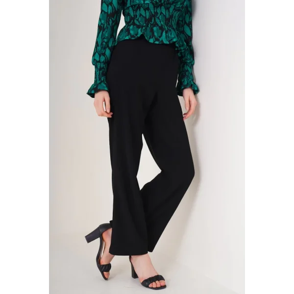 6543 Örme Pantolon  Siyah