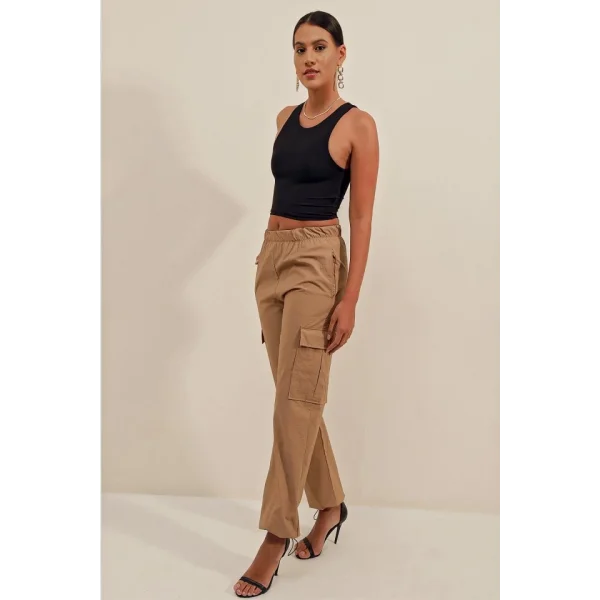 6581 Paraşüt Pantolon  Bisküvi