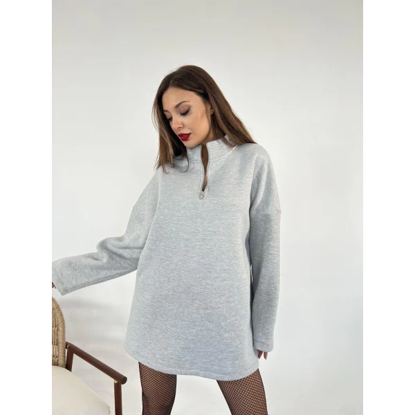 6617 SWEATGRİ MELANJ