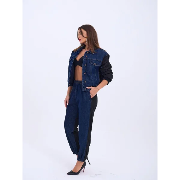 6627 KOT PANTOLON-MAVİ