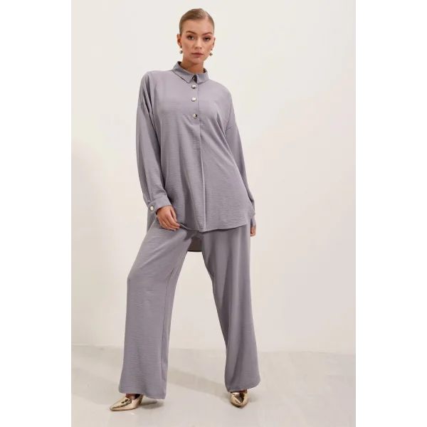 6631 Oversize Alt-Üst Takım - Gri