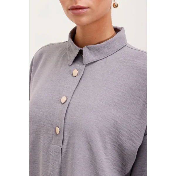 6631 Oversize Alt-Üst Takım - Gri