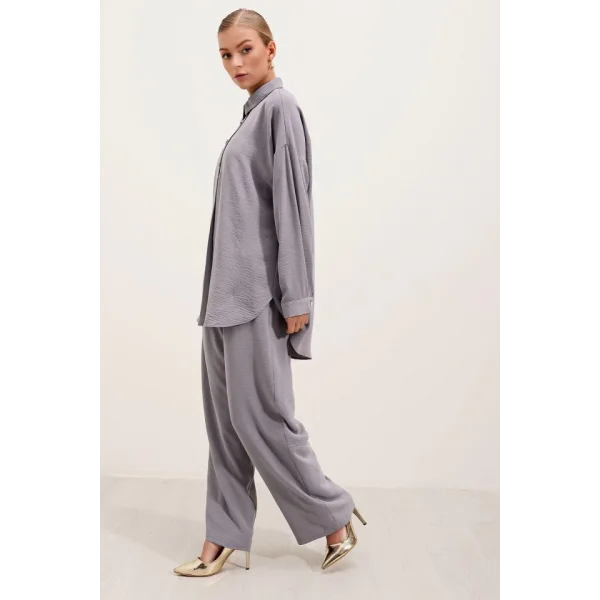 6631 Oversize Alt-Üst Takım - Gri