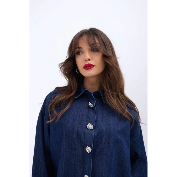 6633 KOT GÖMLEK-MAVİ