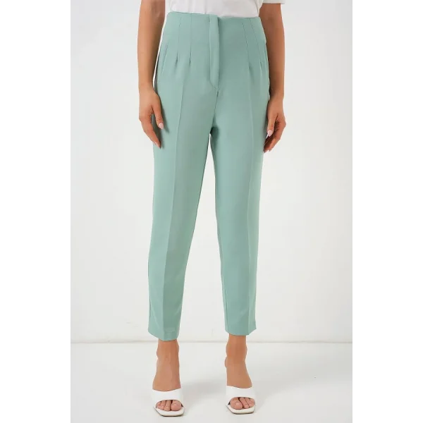 6650 Yüksek Bel Kumaş Pantolon - Mint