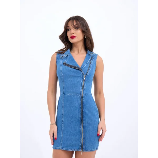 6825 KOT ELBİSE-MAVİ