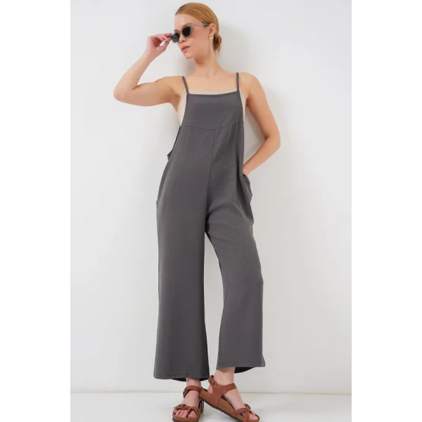 7019 Askılı Bahçivan Tulum - Antrasit