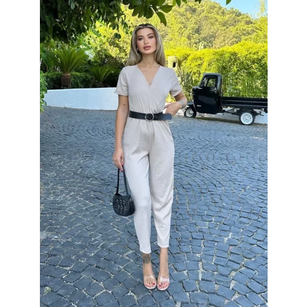 7022 Kemerli Örme Tulum  Bisküvi