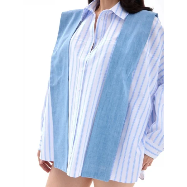 7074 GÖMLEK-LOS ANGELES ÇİZGİLİ