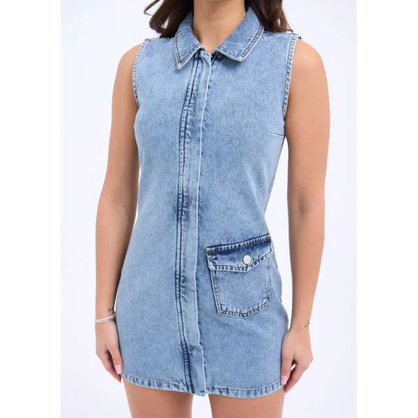 7117 KOT YELEK-MAVİ