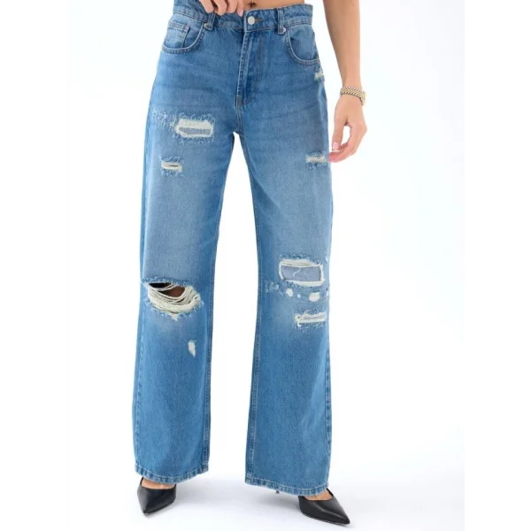 7181 KOT PANTOLON-MAVİ