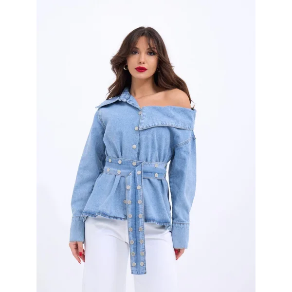 7308 KOT GÖMLEK-MAVİ