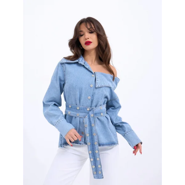 7308 KOT GÖMLEK-MAVİ