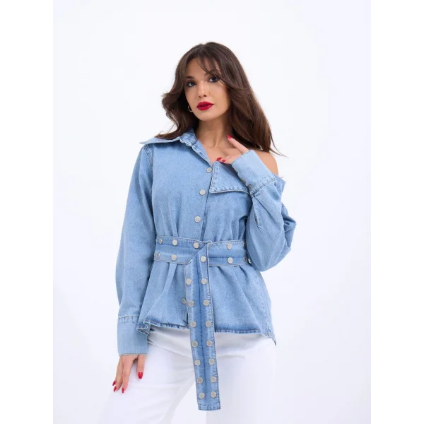 7308 KOT GÖMLEK-MAVİ