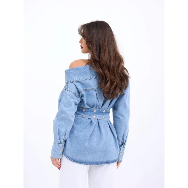 7308 KOT GÖMLEK-MAVİ