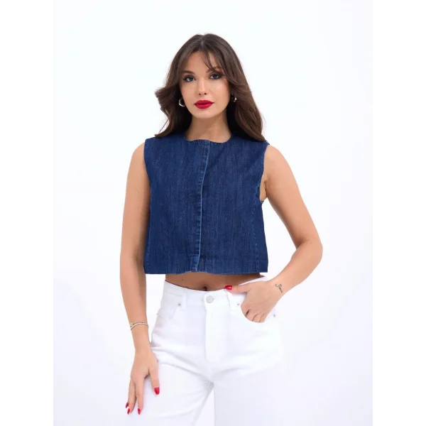 7335 KOT YELEK-MAVİ