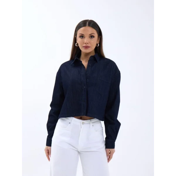 7362 KOT GÖMLEK-LACİVERT