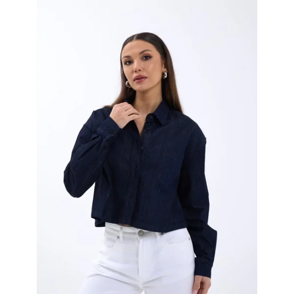 7362 KOT GÖMLEK-LACİVERT