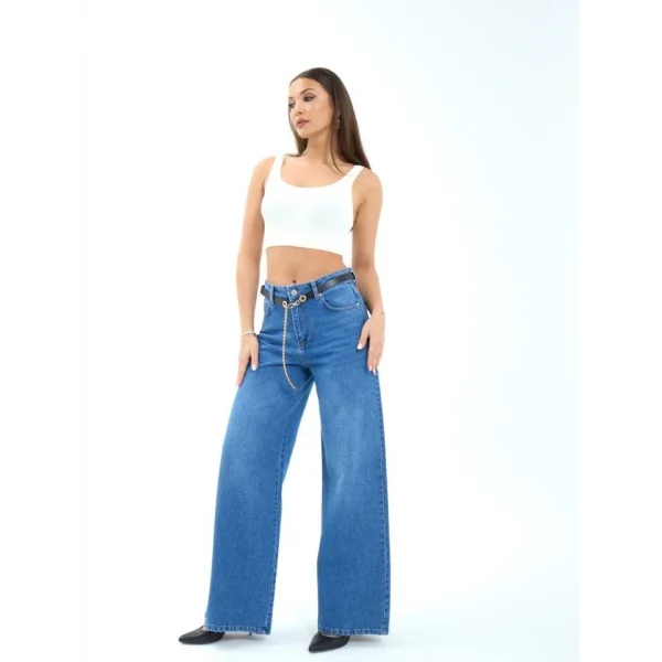 7398 KOT PANTOLON-MAVİ