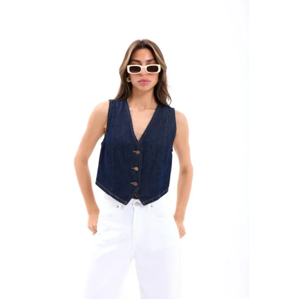 7414 KOT YELEK-MAVİ