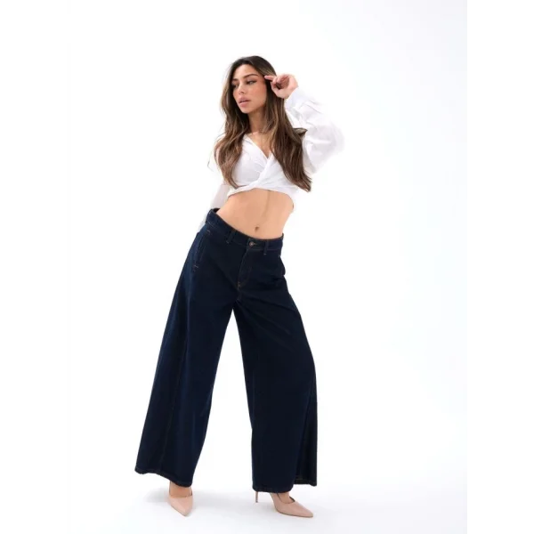 7437 KOT PANTOLON-MAVİ