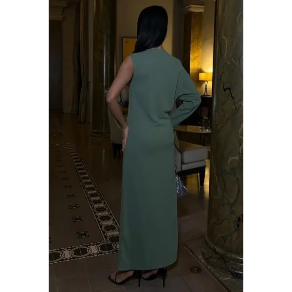 Aethra Tek Kol Uzun Elbise 2693-8