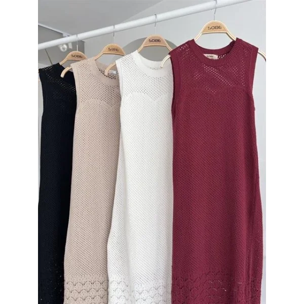 Afro Ajurlu Maksi Elbise 2796