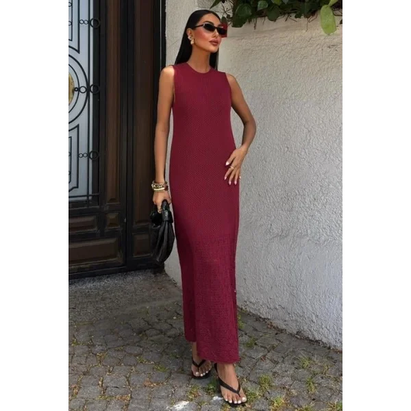 Afro Ajurlu Maksi Elbise 2796