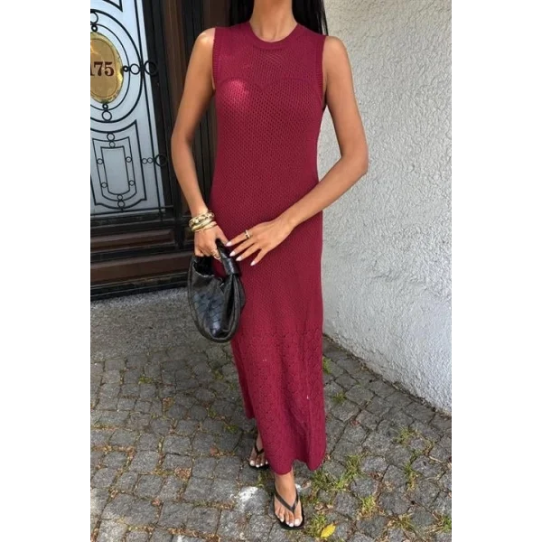 Afro Ajurlu Maksi Elbise 2796