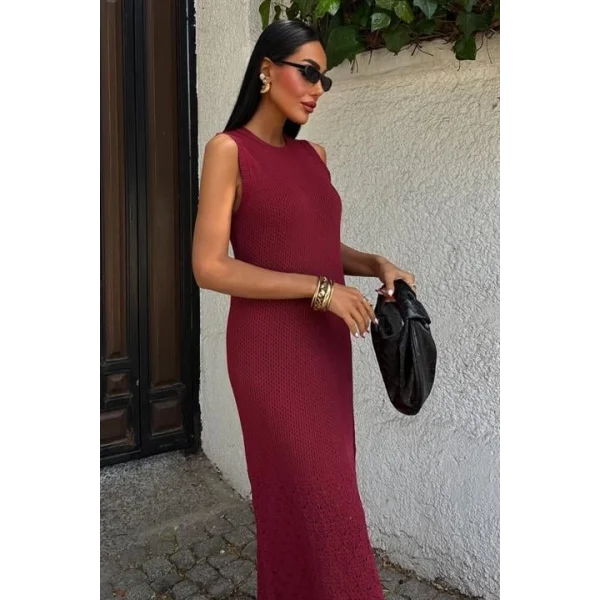 Afro Ajurlu Maksi Elbise 2796