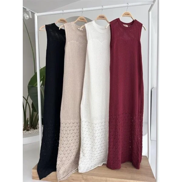 Afro Ajurlu Maksi Elbise 2796