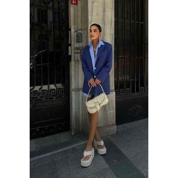 Agnes Blazer Keten Ceket  6105