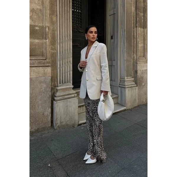 Agnes Blazer Keten Ceket  6105