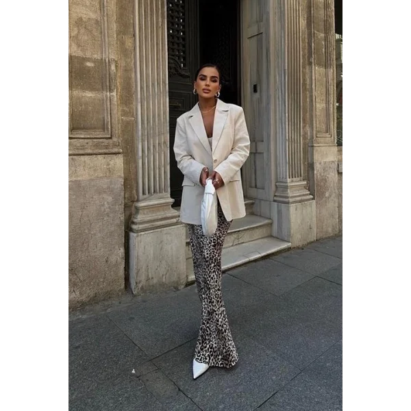 Agnes Blazer Keten Ceket  6105