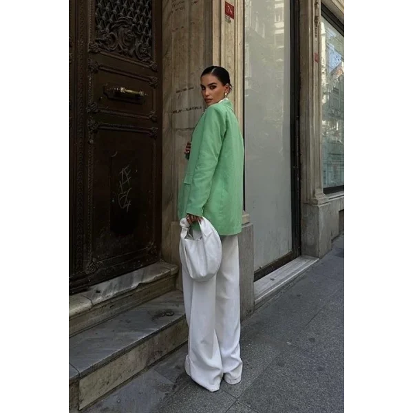 Agnes Blazer Keten Ceket  6105