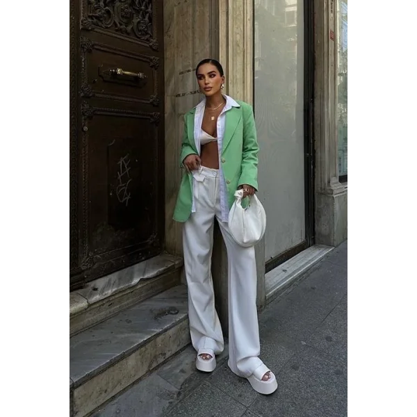 Agnes Blazer Keten Ceket  6105