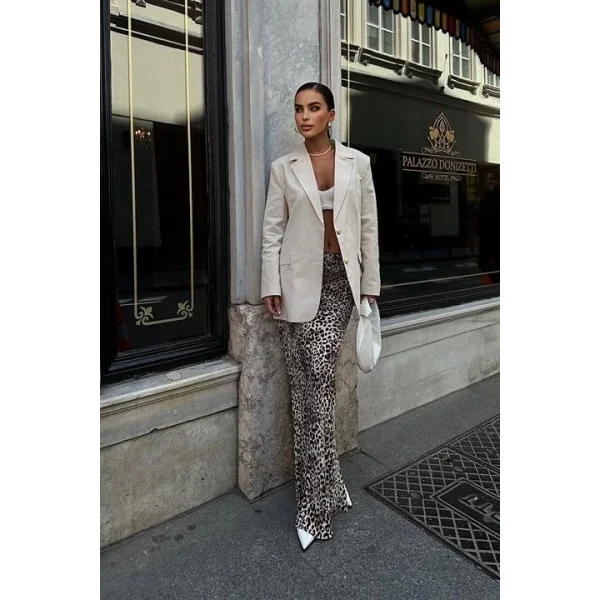 Agnes Blazer Keten Ceket  6105