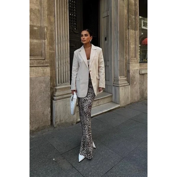 Agnes Blazer Keten Ceket  6105