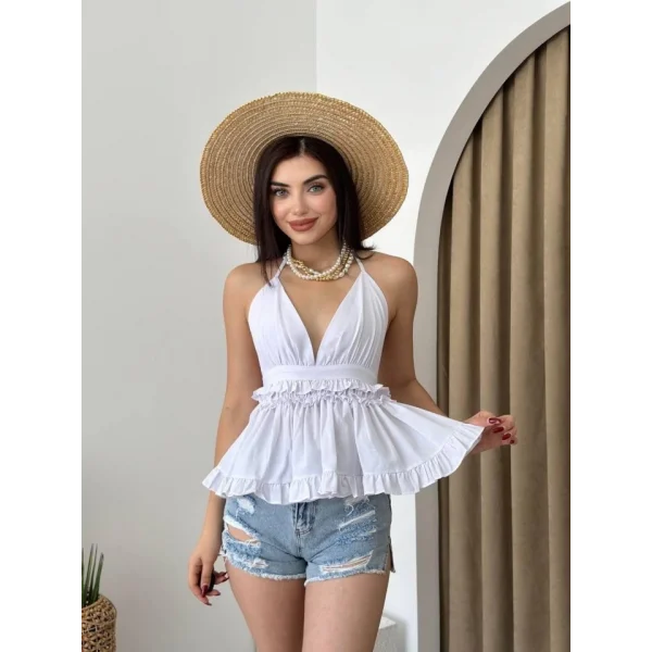 Agnes Sırt Detay Bluz