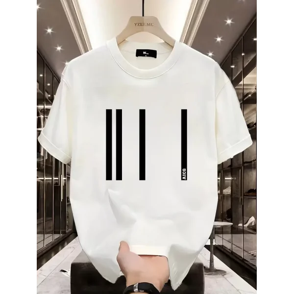 AICG Ön Arka Baskılı Bisiklet Yaka Kadın Oversize Bisiklet Yaka T-shirt - Beyaz