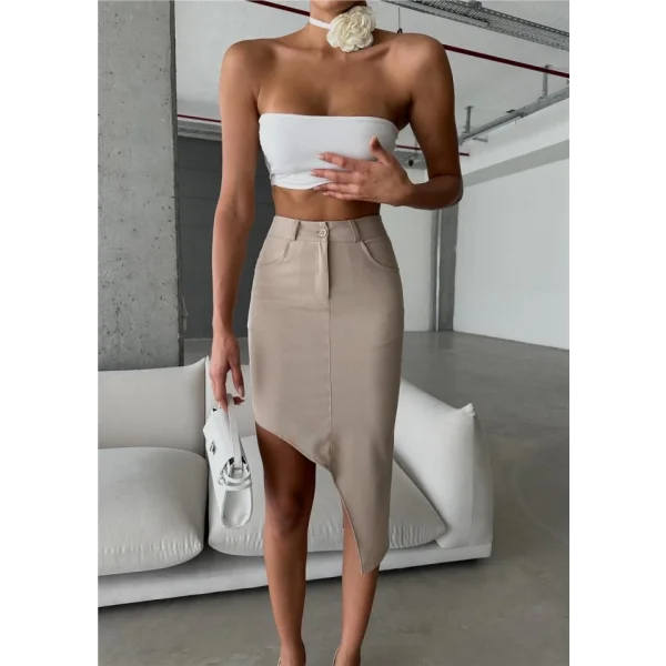 AİETRİK KEİ ETEK VİKON  Bej