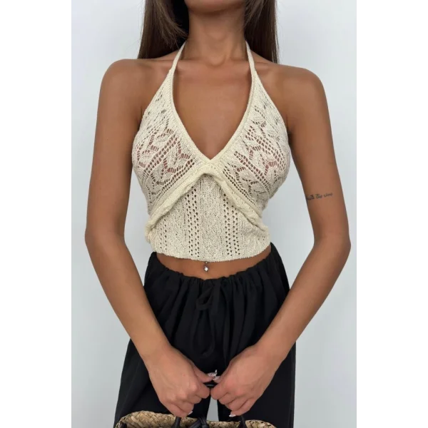 Ajurlu Crop Büstiyer