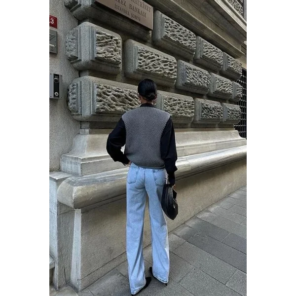 Ajurlu Triko Yelek 5175