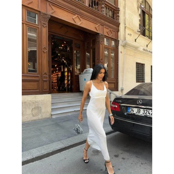 AKII ATEN EBİE İKİ YAN YIRTAÇI  Beyaz