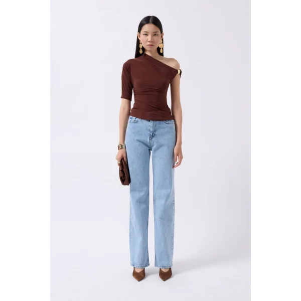 Aksesuar Detay Cutout Bluz