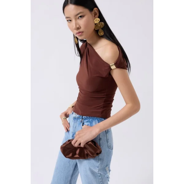 Aksesuar Detay Cutout Bluz